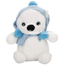Nessiworld Şapkalı ve Atkılı Peluş Kutup Ayısı 30 cm S00004773 Nessiworld Şapkalı ve Atkılı Peluş Kutup Ayısı 30 cm S00004773