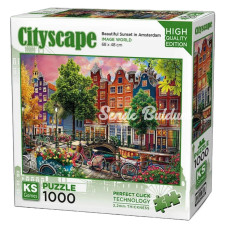 Nessiworld KS Games Beautiful Sunset In Amsterdam Puzzle 1000 Parça 20793