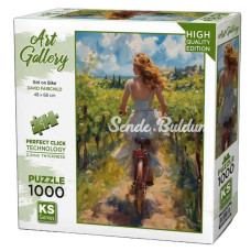 Nessiworld KS Games Girl On Bike Puzzle 1000 Parça 20789