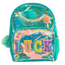 Nessiworld Vest Nakış Sırt Çantası Şeffaf Turkuaz