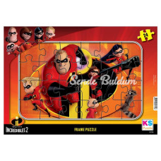 Nessiworld INC 704 Incredibles 2 Frame Puzzle 24 Parça