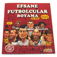 Nessiworld Efsane Futbolcular Çıkartmalı Maskeli Boyama Kitabı