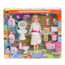 Nessiworld 02452 Cindy Doll Bebek Lavabo ve Temizlik Seti  Oydaş Oyuncak