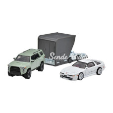 Nessiworld Hot Wheels Premium Team Transport 18 Toyota 4Runner ve  Toyota Supra w/Open Trailer HRV37