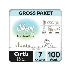 Nessiworld Sleepy Bio Natural Bebek Bezi Gross Paket 7 Beden 2030 Kg 100 Adet