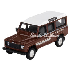 Nessiworld Mini GT 1/64 Land Rover Defender 110 1985 County Station Wagon Russet Brown