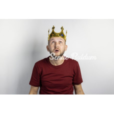 Nessiworld Plastik Kral Tacı Altın Renk Yetişkin Boy 55 cm