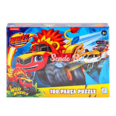 Nessiworld BL0048 Blaze Monster Machines 100 Parça Puzzle Laçokids
