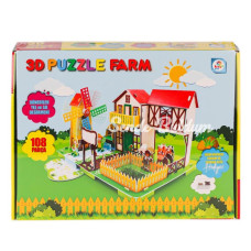 Nessiworld LC0115 3D Boyutlu Çiftlik Puzzle Laçokids