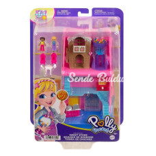 NessiWorld HNB03 Polly Pocket Pollyville Şeker Dükkanı Oyun Seti