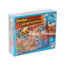 NessiWorld JP 314004 Under Construction Jumbo Puzzle 12 Parça