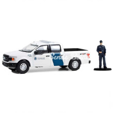 NessiWorld Greenlight 1/64 2018 Ford F150 XLT with Customs Officer