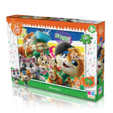 NessiWorld KS Games 44 Cats 100 Parça Puzzle