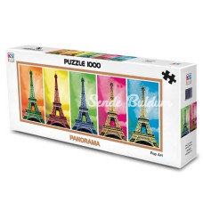 NessiWorld KS Games Panoramik Pop Art Paris Antony Matos 1000 Parça Panorama Puzzle