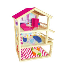 NessiWorld Oyuncak Ahşap Ev Seti