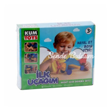 KM5869 KUMTOYS İLK UÇAĞIM AHŞAP BOYAMA SETİ