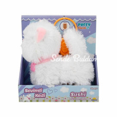 3377 Sevimli Kedi Sushi Sesli ve Hareketli Sunman