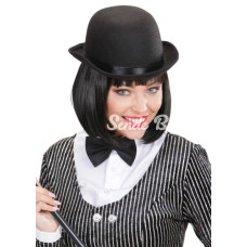 Charlie Chaplin Stil Yetişkin Şapkası – Siyah Melon Parti Şapkası Charlie Chaplin Stil Yetişkin Şapkası – Siyah Melon Parti Şapkası