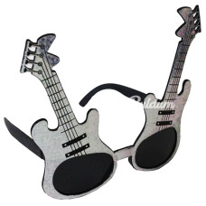 Nessiworld Gümüş Renk Rockn Roll Gitar Şekilli Parti Gözlüğü 15x15 cm Nessiworld Gümüş Renk Rockn Roll Gitar Şekilli Parti Gözlüğü 15x15 cm