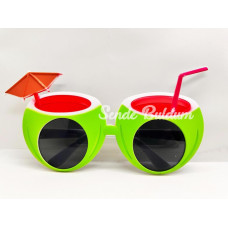 Nessiworld Karpuz Şekilli Tropikal Hawaii Yaza Merhaba Parti Gözlüğü