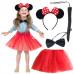 Nessiworld Minnie Mouse Kostüm Seti Etek Taç Kuyruk Papyon Gösteri Seti