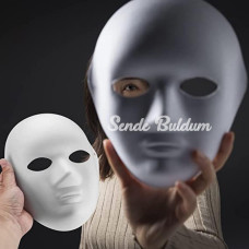 Nessiworld Beyaz Renk Boyanabilir Anonim Tam Yüz Cosplay Maske 24x18 cm Nessiworld Beyaz Renk Boyanabilir Anonim Tam Yüz Cosplay Maske 24x18 cm