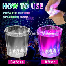 Nessiworld Renkli Led Parlayan Fiber Optik Glow Işıklı Bardak 55 x 55 cm