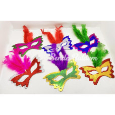 Nessiworld Tüylü Kağıt Parti Venedik Balo After Maskesi 6 Adet