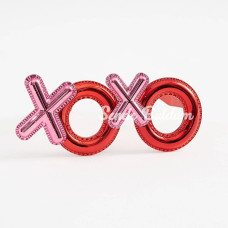 Nessiworld Kırmızı Renk Xoxo Yazılı Parti Gözlüğü 17x7 cm