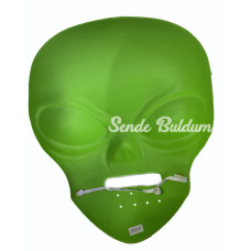 Ghoulish Productions Green Alien Mask 45x30 cm ( UZAYLI )