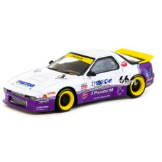 Nessiworld Tarmac Works 1/64 Pandem Mazda RX7 FC3S White / purple  HOBBY64