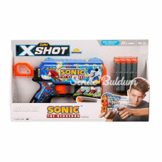 36648 XShot Skins Flux Sonic The Hedgehog 8 Mermili Sünger Dart Atan Silah 21 cm Sunman