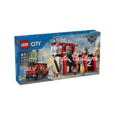 60414 LEGO® City İtfaiye Kamyon ve İtfaiye Merkezi 843 parça +6 yaş