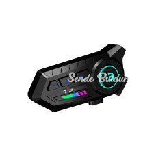 X3 Motor Kask Kulaklık Rgb Modlu Su Geçirmez 5.3 Bluetooth Intercom X3 Motor Kask Kulaklık Rgb Modlu Su Geçirmez 5.3 Bluetooth Intercom