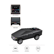 D68 Cyber Model Araba Tasarımlı Bluetooth Hoparlör 15w Güçlü Ses Rgb Led /tws/usb Siyah