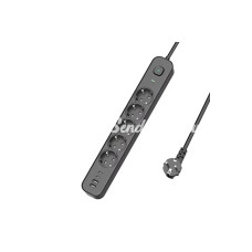 5 Prizli Akım Korumalı Uzatma Kablosu | 2xusba + 2xusbc | 3680w 2m Kablo 5 Prizli Akım Korumalı Uzatma Kablosu | 2xusba + 2xusbc | 3680w 2m Kablo