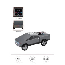 D68 Cyber Model Araba Tasarımlı Bluetooth Hoparlör 15w Güçlü Ses Rgb Led /tws/usb Gri