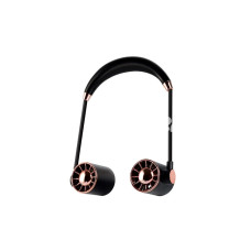 Boyunluk Fan Hava Soğutucu Vantilatör Boyuna Asmalı Şarjlı 3 Kademeli Mini Klima Siyah