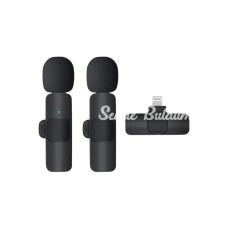 K9 Kablosuz Yaka Mikrofonu Lightning 2’li Mini Mikrofon Youtube Tik Tok 2 Adet
