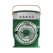 Şarjlı 600 Ml Su Hazneli Taşınabilir Masaüstü Vanilatör  Güçlü Fan Ve 2000 Mah Pil Yeşil