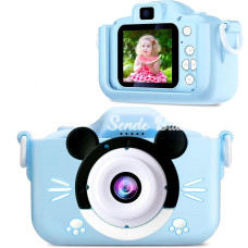 Çocuk Dijital Fotoğraf Makinası 20 Mp Video Kaydedici 2.0 İnç Çift Kameralı