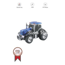 D42 Mavi Traktör Tasarım Usb/fm Radyo Bluetooth Hoparlör Speaker