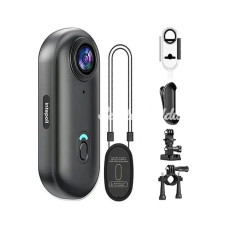 Mini 4k Wıfı Aksiyon Kamerası Vücut Kamerası Giyilebilir Video Kaydedici Hafıza Kartı Dahil