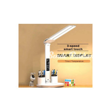 Led Dokunmatik Katlanabilir Masa Lambası Takvim Sıcaklık Saat Şarjlı Masa Lambası