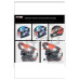 X63 Motosiklet Kask Kulaklık Intercom Işıklı Motorsiklet Interkom 5.3