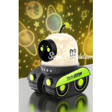 Robot Projeksiyon Gece Lambası Hoparlörlü Şarjlı Yıldızlı Gökyüzü Temalı Led Projeksiyon Lambası Robot Projeksiyon Gece Lambası Hoparlörlü Şarjlı Yıldızlı Gökyüzü Temalı Led Projeksiyon Lambası