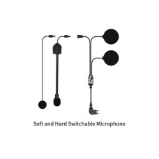 Mikrofonlu Motosiklet Kaskı Kulaklığı Tam/yarım Yüz Kaskları İçin 2’si 1 Arada Kulaklık Seti