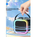 Karaoke Kablosuz Hoparlör Mikrofonlu Rgb Işıklı Bluetooth Speaker Tf Kart/usb Siyah