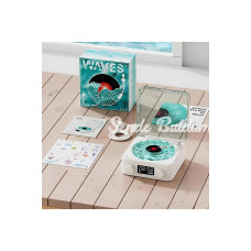 Waves Nostalji Plak Görünümlü Bluetooth Hoparlör 3d Ses Dalgası Retro Müzik Plak Mavi Waves Nostalji Plak Görünümlü Bluetooth Hoparlör 3d Ses Dalgası Retro Müzik Plak Mavi