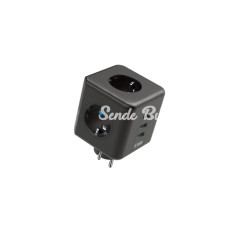 Termal Akım Korumalı Isıya Dayanıklı 3’lü Duvar Tipi Priz 3x Usb 1x Typec Termal Akım Korumalı Isıya Dayanıklı 3’lü Duvar Tipi Priz 3x Usb 1x Typec